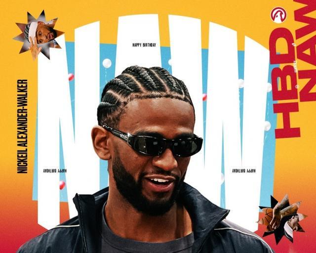 真挚的祝福！老鹰官方祝亚历山大-沃克27岁生日快乐！